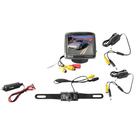 Pyle Wireless 3.5" Backup Camera and Monitor System with Night Vision PLCM34WIR